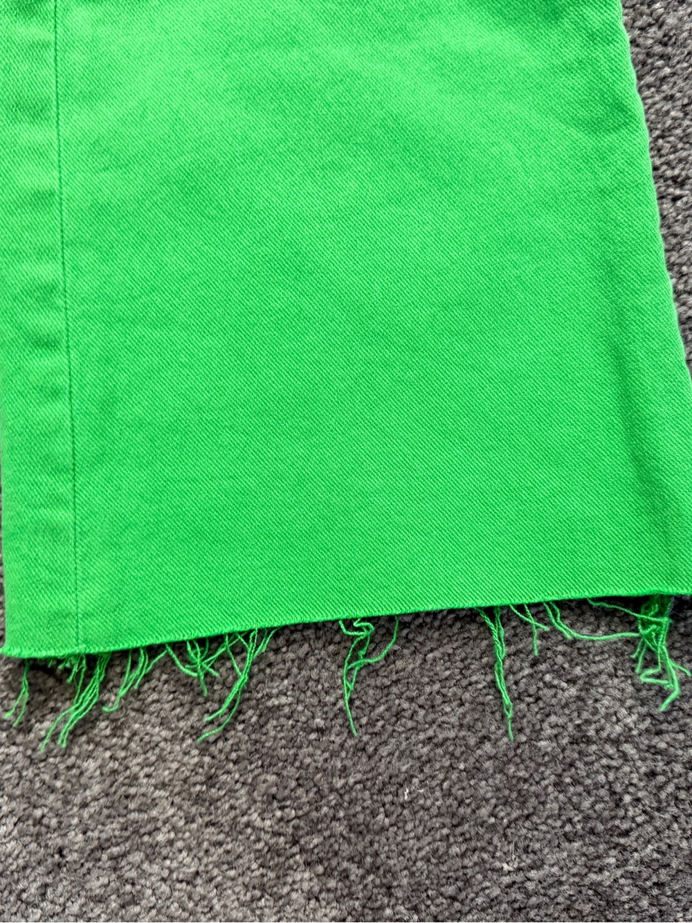 Bright Green Loft Kick Crop Jeans - Picture 2 of 8